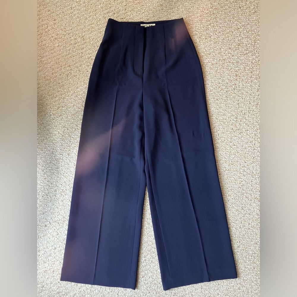 Boden High Waist Wide Leg Crepe Pants